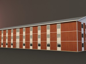 prefabricated building 1 3D Модель