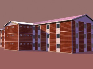 prefabricated building 1 3D Модель