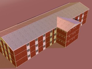 prefabricated building 1 3D Модель