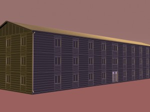 prefabricated building 1 3D Модель
