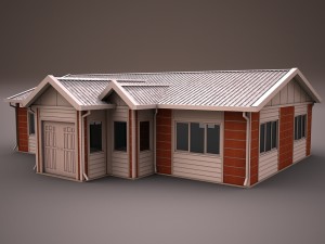 prefabricated building 3 Modello 3D