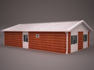 prefabricated building 3 Model 3D