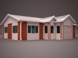 prefabricated building 3 Model 3D