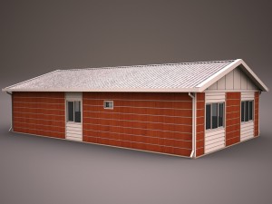 prefabricated building 3 Model 3D