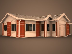 prefabricated building 3 Model 3D