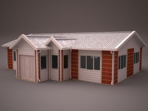prefabricated building 3 Model 3D