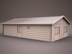 prefabricated building 3 Model 3D
