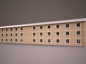 prefabricated building 4 3D Model