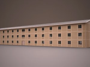 prefabricated building 4 3D Model
