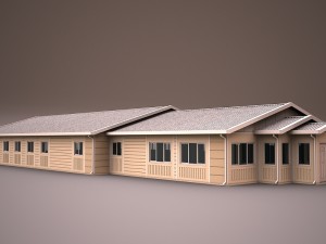 prefabricated building 5 Modello 3D