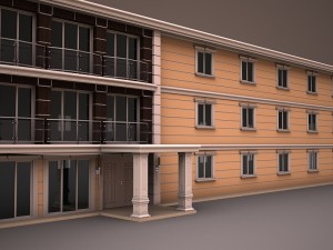 prefabricated building 6 Modello 3D