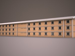 prefabricated building 6 3D Модель