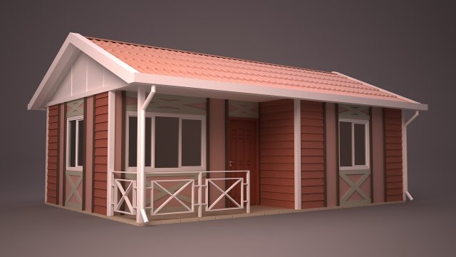 home 1 Model 3D .c4d .max .obj .3ds .fbx .stl .blend 