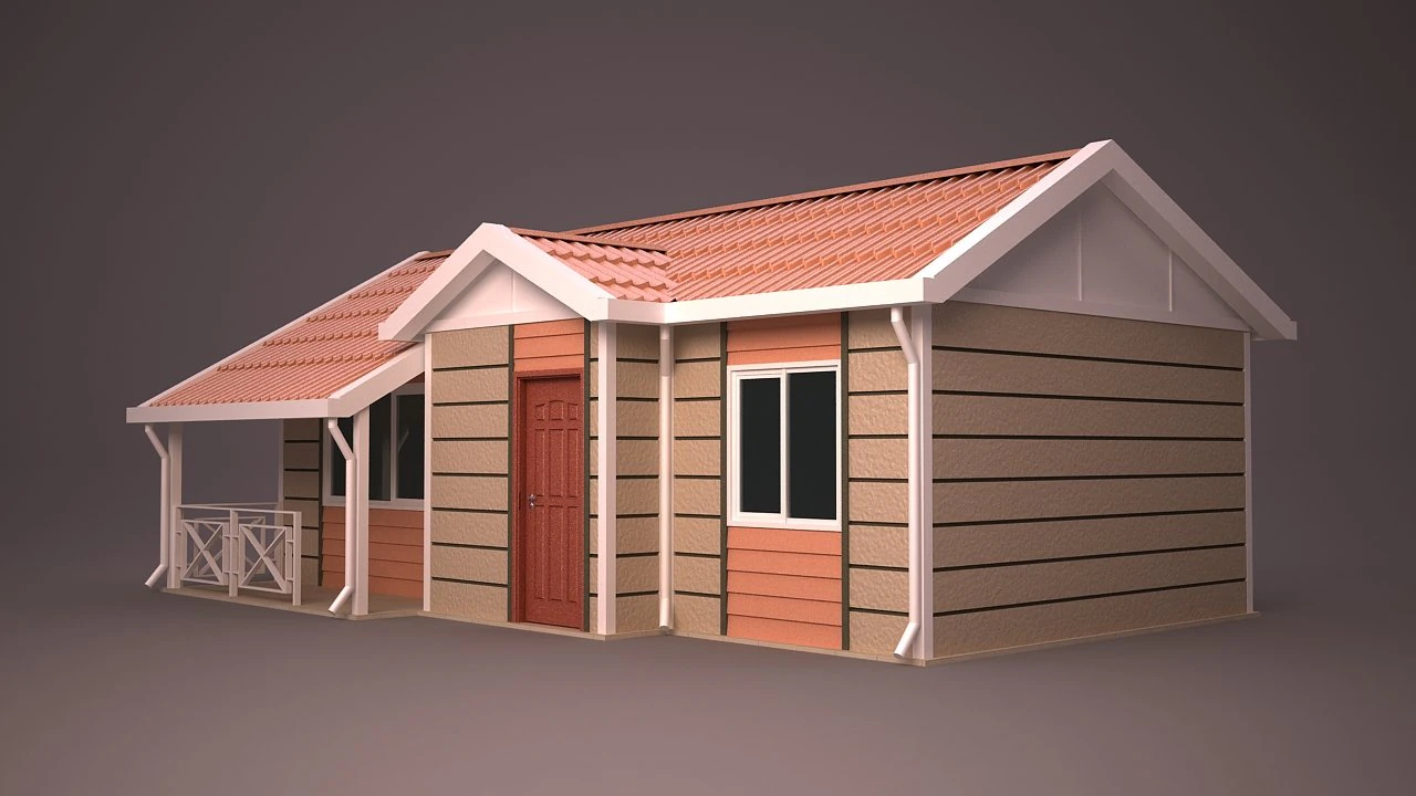 home 4 3D Model .c4d .max .obj .3ds .fbx .stl .blend 