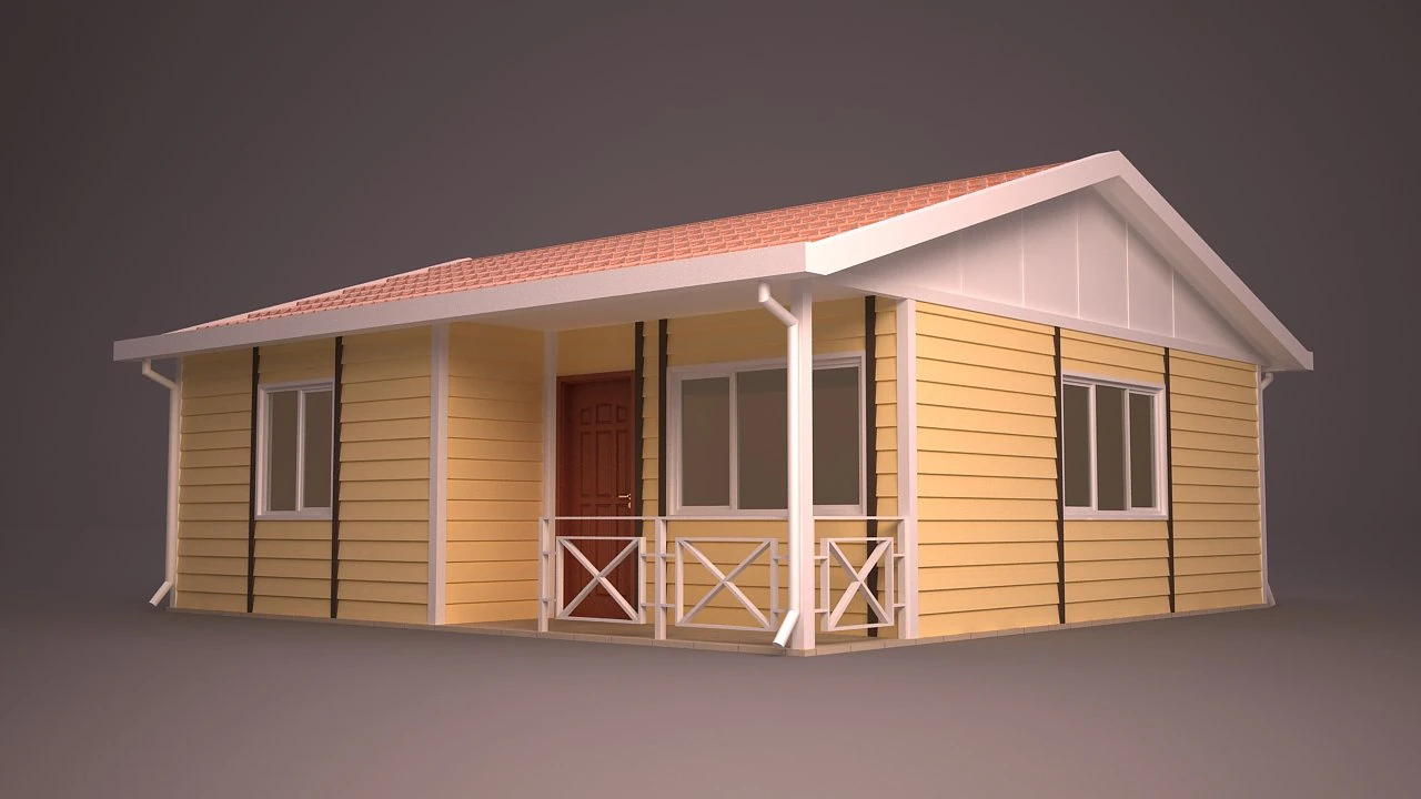 дом 21 3D Модель .c4d .max .obj .3ds .fbx .stl .blend 