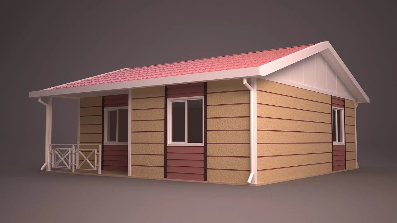 rumah 22 Model 3D .c4d .max .obj .3ds .fbx .stl .blend 