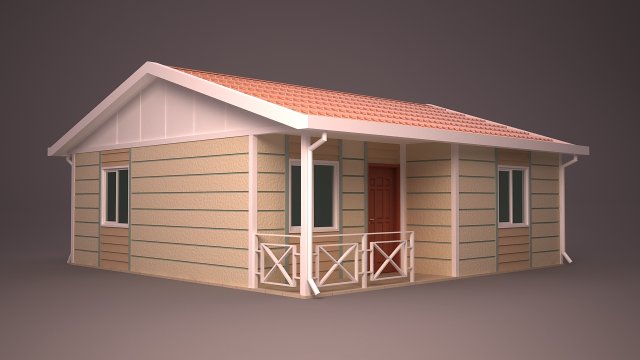home 23 3D Model .c4d .max .obj .3ds .fbx .stl .blend 