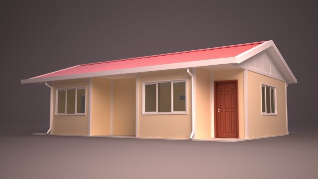 home 24 3D Модель .c4d .max .obj .3ds .fbx .stl .blend 