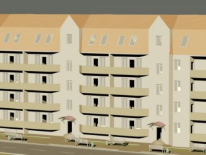 apartment house Model 3D