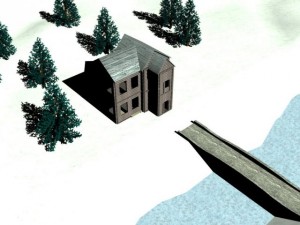 wooden house 3D Model