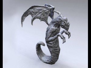 dragon gargoyle Modèle 3D