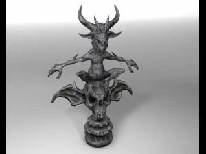 石像鬼与颅底 3D 模型