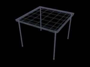 table &agrave; cartes Modèle 3D