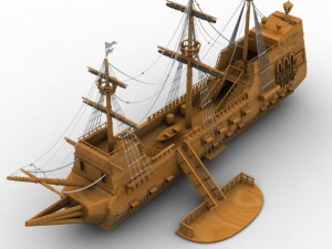 ship 3D Modell