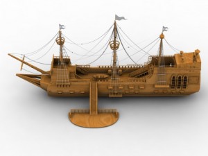 ship 3D Modell