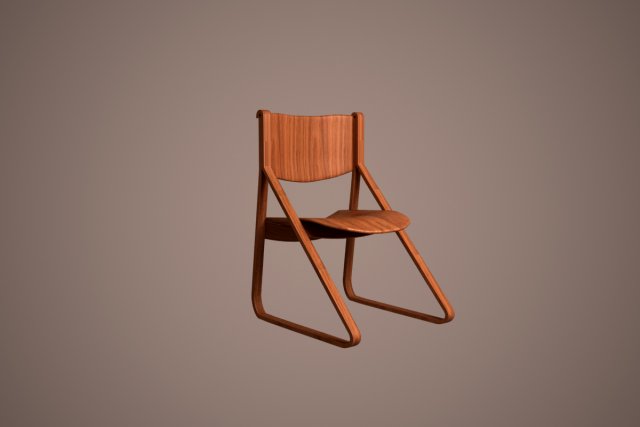 wooden chair 3D Model .c4d .max .obj .3ds .fbx .stl .blend 