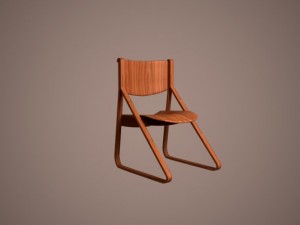 wooden chair 3D Model