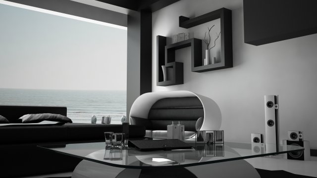 full modern bedroom 3D Model .c4d .max .obj .3ds .fbx .stl .blend 