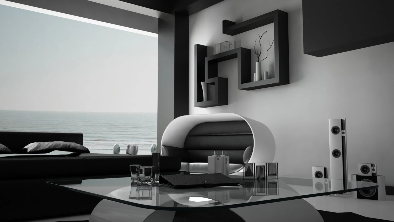 full modern bedroom 3D Model .c4d .max .obj .3ds .fbx .stl .blend 