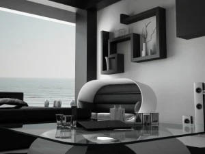 kamar tidur modern penuh Model 3D