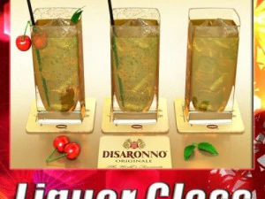 photorealistic and high detailed liquor glass 3D Model