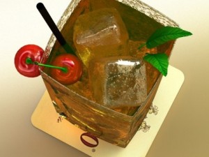photorealistic and high detailed liquor glass Modelo 3D
