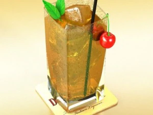 photorealistic and high detailed liquor glass 3D Model