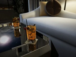 photorealistic and high detailed liquor glass 3D Model