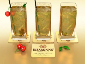 photorealistic and high detailed liquor glass 3D Model
