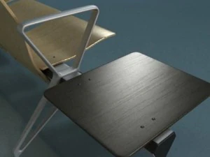 connected seats waiting room 3D Model