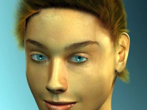 pretty female head 3D Model