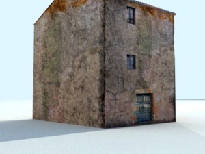 old european house detailed realistic 3D-Modell