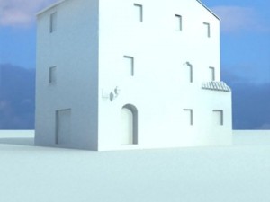 old european house detailed realistic 3D-Modell