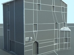 old european house detailed realistic 3D-Modell