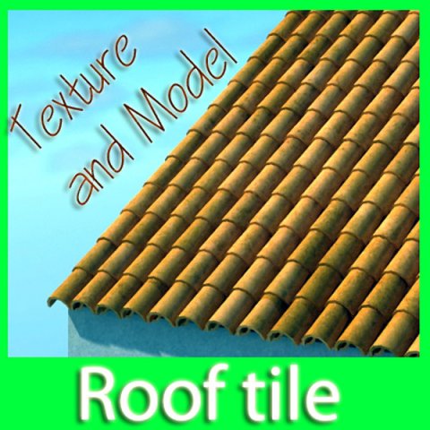 tile roof dirty  clean textures 3Dモデル .c4d .max .obj .3ds .fbx .stl .blend 