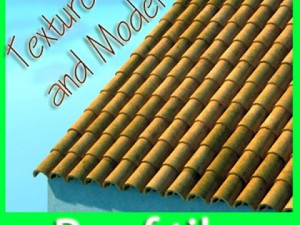 tile roof dirty  clean textures 3Dモデル