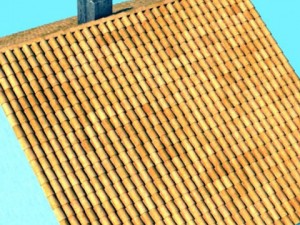 tile roof dirty  clean textures 3Dモデル