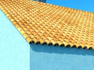 tile roof dirty  clean textures 3Dモデル