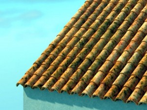 tile roof dirty  clean textures 3Dモデル