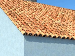 tile roof dirty  clean textures 3Dモデル